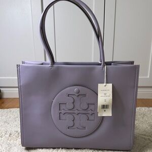 NWT 💟Tory Burch Purple Heather Ella Bio Small Tote Tote Bag